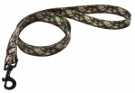 Koera rihm Barry King 17205, hele pruun v./roheline v., 1.2 m x 25 mm