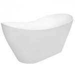 Vann, teisaldatav Besco Viya, 170 cm x 72 cm x 71.5 cm, ovaalne, valge