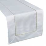 Piklik laudlina ristk&uuml;likukujuline Madele, valge, 40 x 140 cm