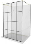Du&scaron;isein Mexen Kioto Walk-In, 130 cm x 200 cm, kuldne/must