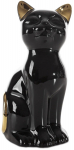 Dekoratiivne kujuke Cat 423322, kuldne v./must v., 11 cm x 9 cm x 20 cm