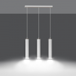 Valgusti rippuv Emibig Luna 3, GU10, 3 x 8 W, valge v.