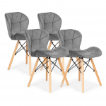 Toolide komplekt ModernHome KJC208, matt, hall v., 43 cm x 43 cm x 72 cm, 4 tk
