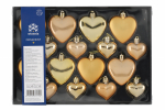J&otilde;ulupuu m&auml;nguasjade komplekt Winteria Heart, kuldne v., pol&uuml;st&uuml;rool, 16 tk