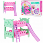 Nukuvoodi Slide Bunk Bed, roheline/roosa