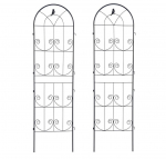 Taimetugi, 190 cm x 55 cm, 190 cm, teras, must, 2 tk