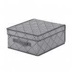 Kaanega hoiukarp, esemete hoidmiseks Kuchinox Jamajka, valge v./grafiit v., 33 x 28 x 15 cm