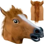 Mask t&auml;iskasvanutele, hobune, pruun v., 40 cm