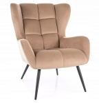 Tugitool Louis Velvet, beež v., 87 cm x 75 cm x 91 cm