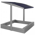 Katusega liivakast Springos SBP120RSET01, 120 x 120 cm, kaanega, hall v.