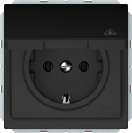 Pistikupesa Vilma ST150, maandusega, IP44, matt must v.