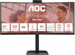 Monitor AOC CU34E4CW, VA, 120 Hz, UWQHD, 34"