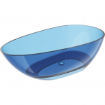 Vann, teisaldatav Mexen Glass, 170 cm x 85 cm x 55 cm, denim transparent v.