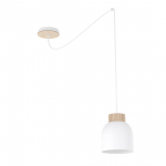 Valgusti lagi Emibig Kru, E27, 1 x 15 W, valge v.