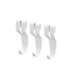 Konks Elfa 472410, 3 cm x 2.3 cm, valge v., 3 tk