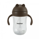 Pudel silikoonk&otilde;rrega BabyTrold 22-40DS300, 300 ml, 6+ kuud, 8 cm, plastik/silikoon, pruun v.