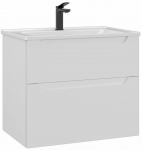 Vannitoakapp valamuga Kalune Design Messina, valge matt v., 45 cm x 65 cm x 55 cm