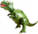 Fooliumist &otilde;hupall erikujuga GoDan 3D Tyrannosaurus, roheline v.
