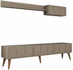 Elutoa m&ouml;&ouml;blikomplekt Kalune Design Lyon 2, sise, p&auml;hklipuu v./beež v.