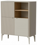 Kummut Beluci KM-2, ka&scaron;miir v./cremona oak v., 116 cm x 97 cm x 40 cm