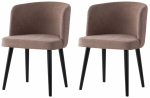 Toolide komplekt Kalune Design Soft 4111 V2 974NMB1916, matt, must v./tume beež v&auml;rv, 57 cm x 57 cm x 81 cm, 2 tk