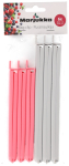 Klambrite komplekt Marjukka 637146, 20 cm, roosa v./hall v., 6 tk