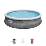 Kahjustatud pakendiga toode. Bassein, t&auml;ispuhutav Bestway 57372 Fast Set, hall v., 457 x 84 cm