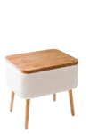 Abilaud Kalune Design Pkpuf02S, pruun v./valge v., 60 cm x 30 cm x 65 cm