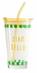 K&otilde;rrega klaas Homla Embo Summer, plastik, 0.4 l, kollane v.