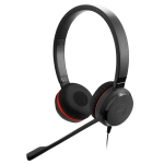 Juhtmega k&otilde;rvaklapid Jabra Evolve 30 II MS Stereo, must v./punane v.