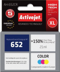 Tindiprinteri kassett ActiveJet Premium AH-652CR, sinine v./punane v./kollane v., 21 ml