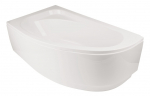 Vann, nurgaga Besco Piramida Cornea, 140 cm x 80 cm x 55 cm, nurga-, valge v.