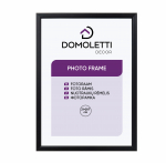 Fotoraam Domoletti, 21 cm x 29.7 cm, must v.