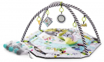 Tegevusmatt KinderKraft Mata 4 SMart, 95 cm x 95 cm, valge v./must v.