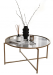 Kohvilaud Kalune Design Gold Sun, kuldne v., 83 cm x 83 cm x 40 cm