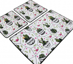 Vannitoamattide komplekt Foutastic Glauce 359CHL3281, mitmev&auml;rviline, 100 cm x 60 cm