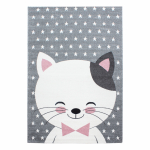 Vaip sise Ayyildiz Kids Kitty, valge v./hall v./roosa v., 290 cm x 200 cm