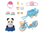 Komplekt Sylvanian Families Cycle & Skate Panda Girl 5652, mitmev&auml;rviline
