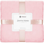Pleed Springos Luxurious Blanket Extra Thick, roosa v., 150 cm x 200 cm