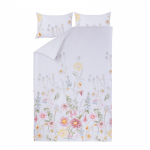 Voodipesukomplekt Domoletti Tropical Love, eriv&auml;rviline/kreemjasvalge, 50 x 70 cm, 160 x 200 cm, 3 tk