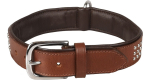 Kaelarihm koertele Flamingo Sedona, pruun v., 470 - 550 mm x 37 mm, XL