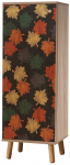 Kingakapp Kalune Design Vegas S 927, must v./punane v./sonoma tamm v., 38 cm x 50 cm x 135 cm