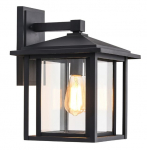 &Otilde;ue seinavalgusti CristalRecord Ronda, E27, IP23, must v., 21 cm x 28 cm