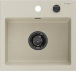 K&ouml;&ouml;givalamu Mexen Milo, graniit, 43 cm x 41 cm x 17.1 cm, must/pruunikas