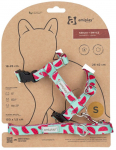 Kassi rakmed koos rihmaga Amiplay BeHappy, 150 cm x 15 mm, roosa/helesinine
