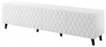 TV-laud Cama Meble Asti, valge v./must v., 200 cm x 42 cm x 52 cm