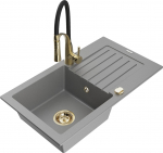 K&ouml;&ouml;givalamu koos kraaniga Mexen Pablo Aster, graniit, 75.2 cm x 43.6 cm x 16.1 cm, kuldne/must/hall