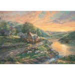 Pusle Schmidt Thomas Kinkade Studios: Daybreak In Emerald Valley, Puzzle, 1000 tk