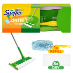 P&otilde;randapesukomplekt Swiffer, plastik/pol&uuml;ester, valge v./kollane v./roheline v.