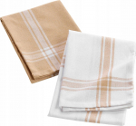 K&ouml;&ouml;gir&auml;tikute komplekt Douceur d`Interieur Cuisiline, valge v./pruunikas v., 70 cm x 50 cm, 2 tk